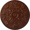 Ekena Millwork Baile Ceiling Medallion (Fits Canopies up to 6"), 31 1/4"OD x 2 1/4"P, Burnished Mahogany Crackle CM31BABMC - alternate 1